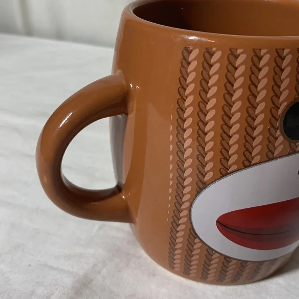 Galerie Sock Monkey Double Handle Mug